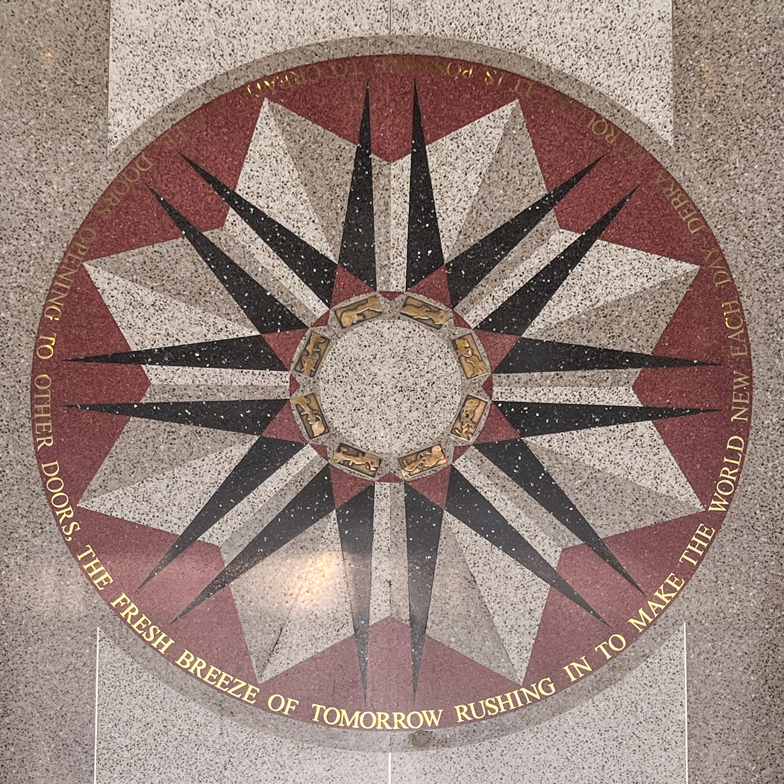 Floor Medallion pictured from above