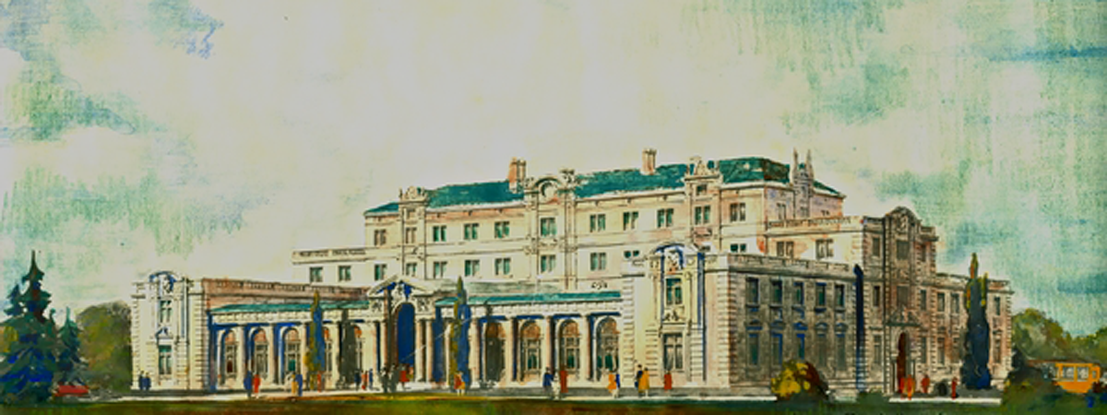 Architectural drawing by Proudfoot of the Memorial Union before being built