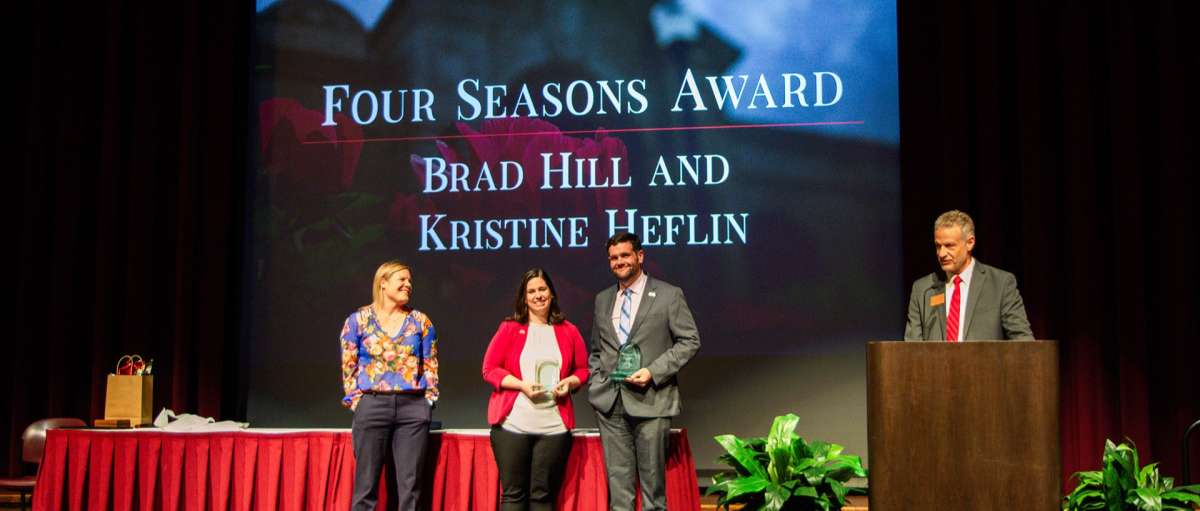 Four Season Award Winners from 2024 - Brad Hill and Kristine Heflin