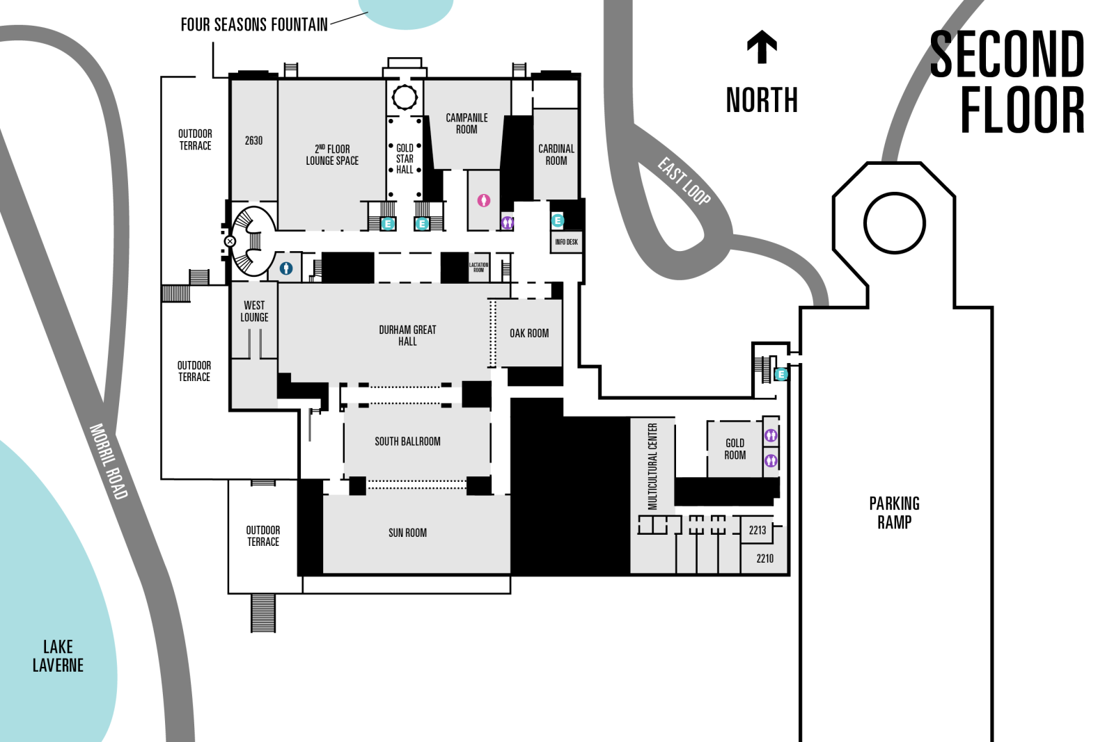 Level 2 building map.