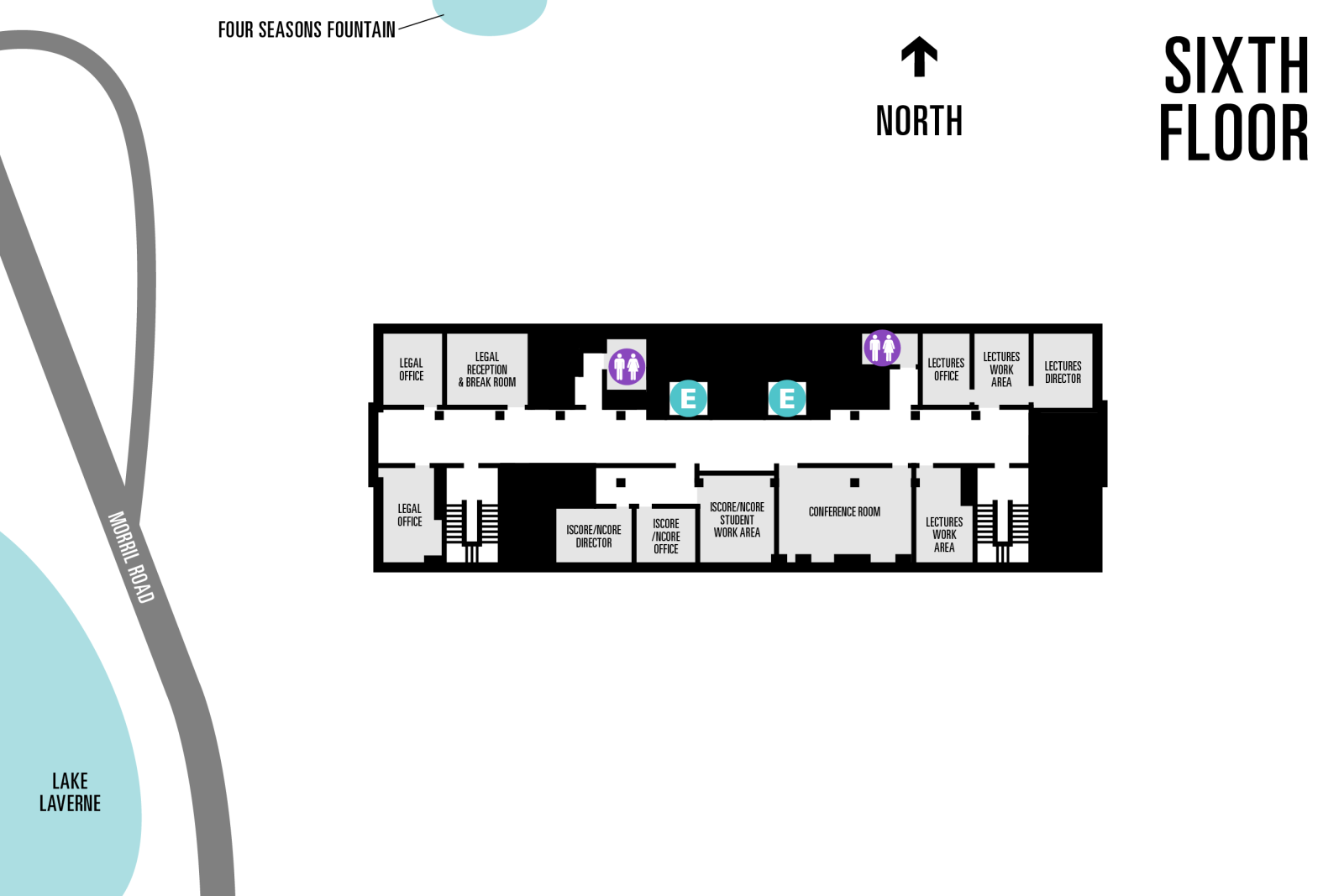 Level 6 building map.